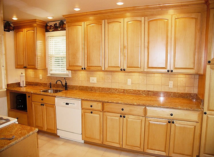 Unfinished maple kitchen cabinets