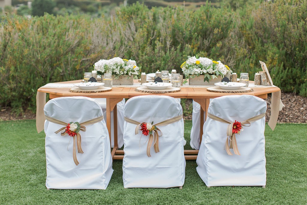 White folding chair covers