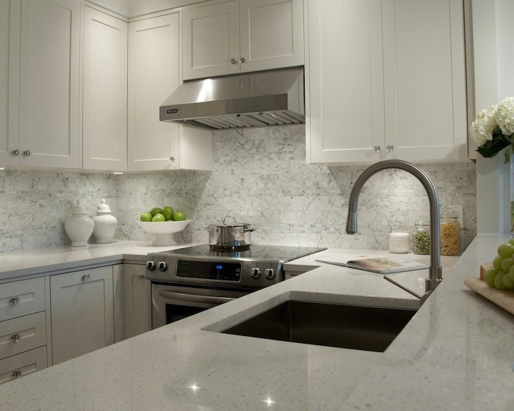 White granite for kitchen countertops