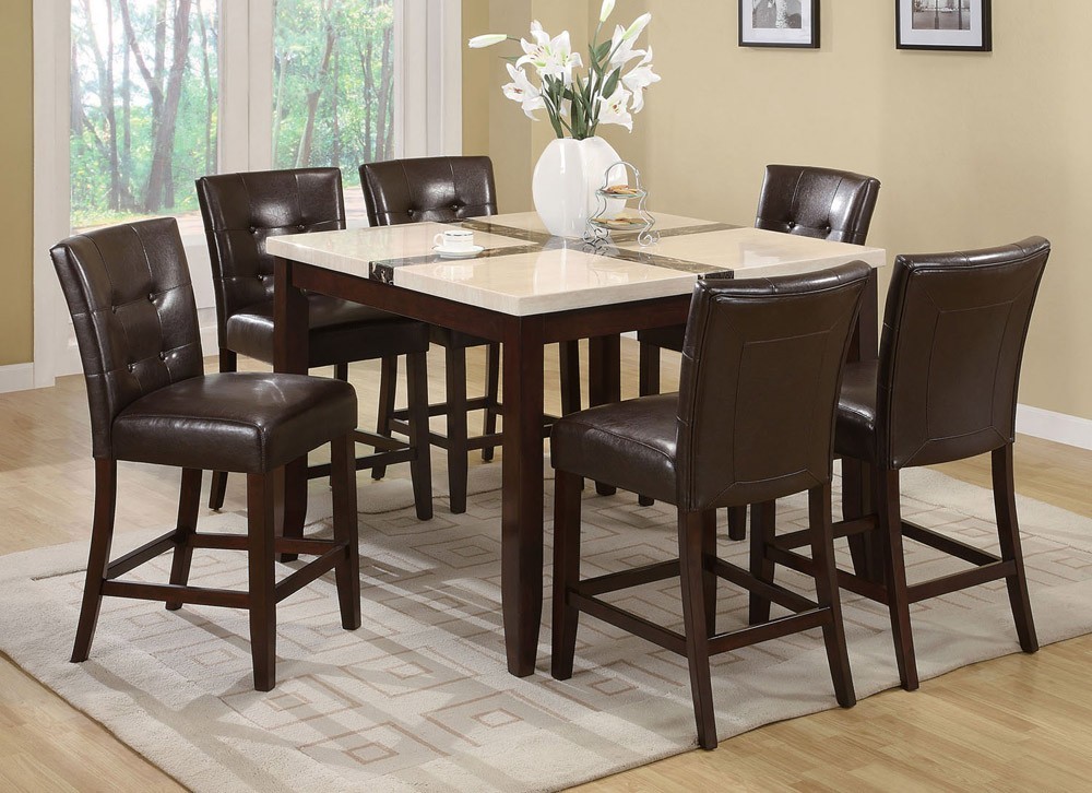 White pub table and chairs