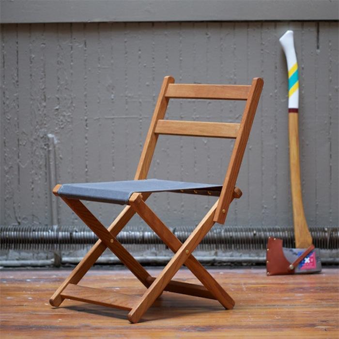 Wood folding chair