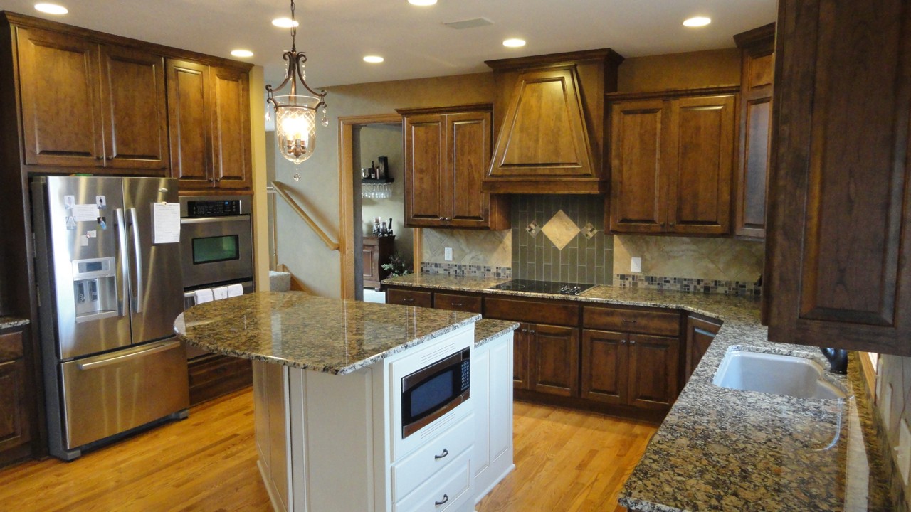 How to stain kitchen cabinets darker