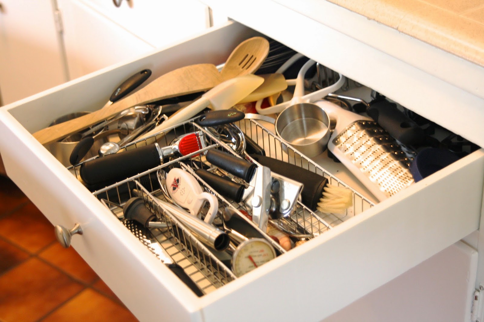 Kitchen drawer organization