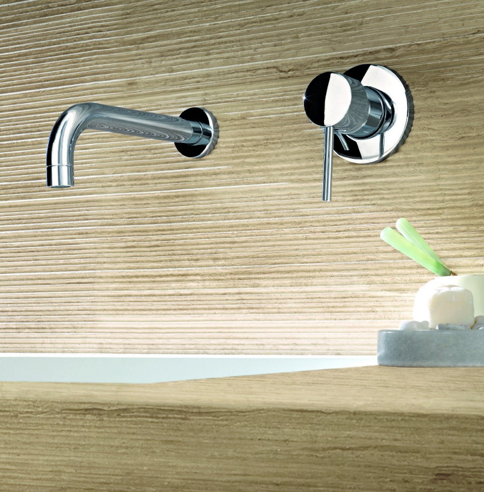 Wall mount sink faucet