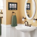 Framed Oval Bathroom Mirror