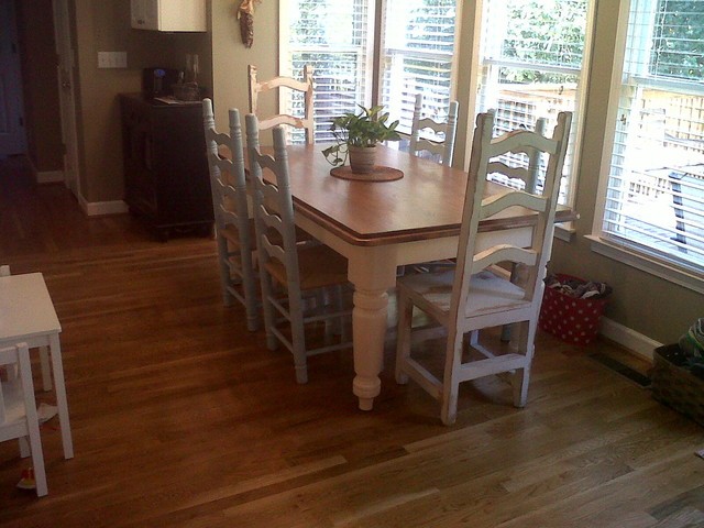 Farmhouse kitchen table and chairs