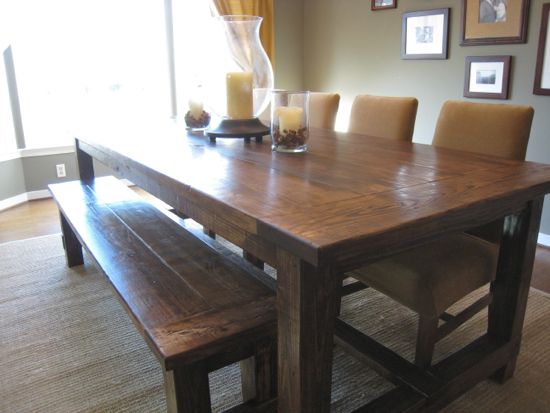 Farmhouse kitchen table plans