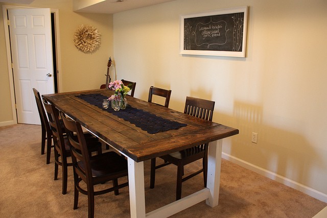 Farmhouse style kitchen table