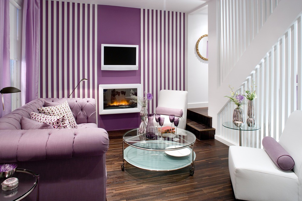 Purple wall decor