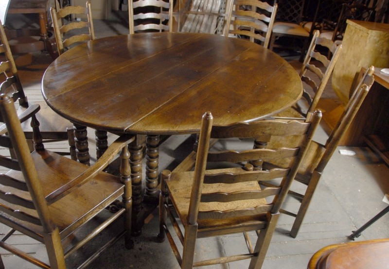 Rustic farmhouse kitchen table