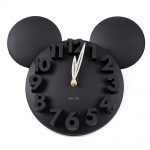 Modern Design Mickey Mouse Big Digit 3D Wall Clock
