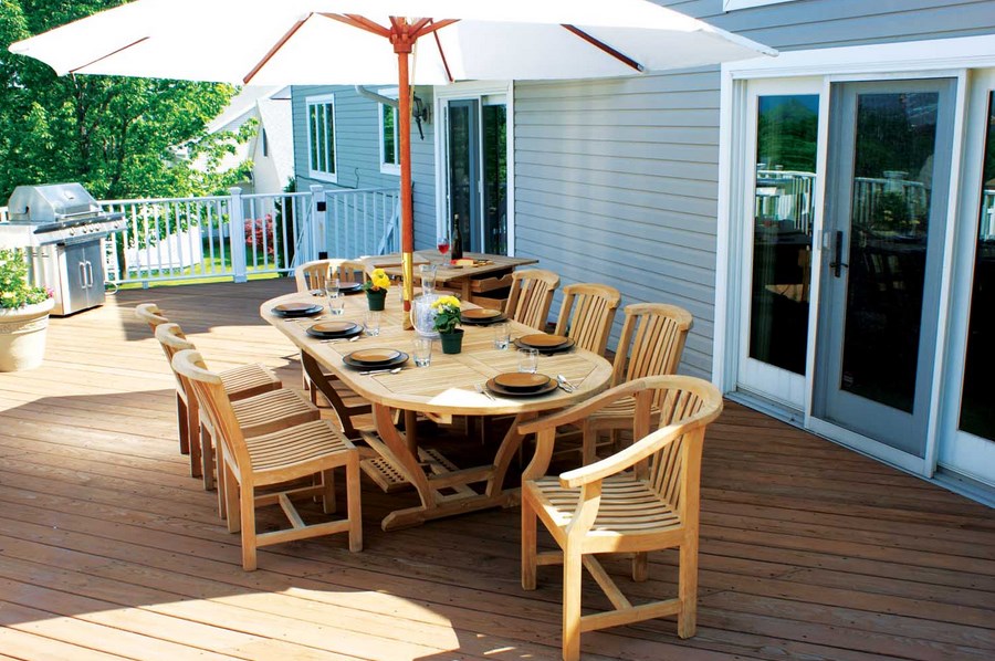 Patio table and chair set