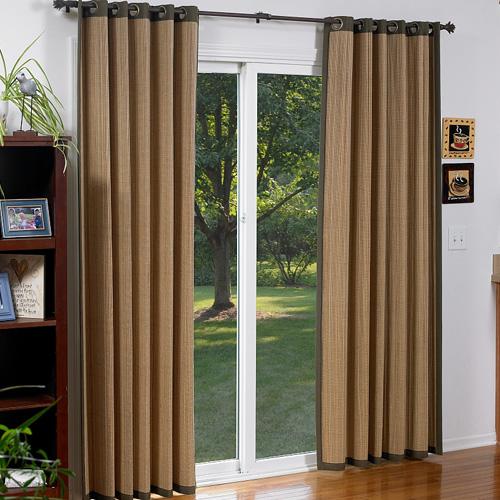 Sliding glass doors with blinds