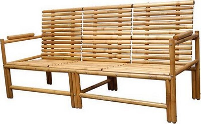 Bamboo arm chairs