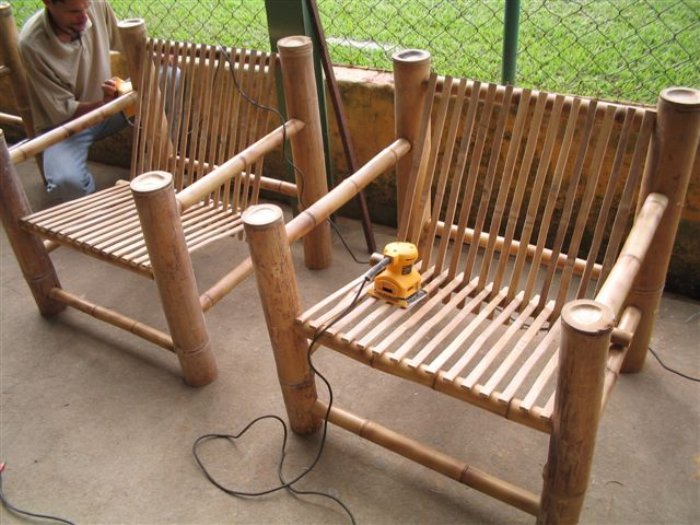 Bamboo chairs