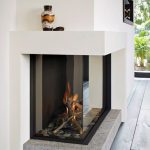 Contemporary Drywall Corner Fireplace Design