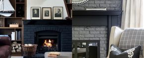 Painted fireplace ideas 290x118