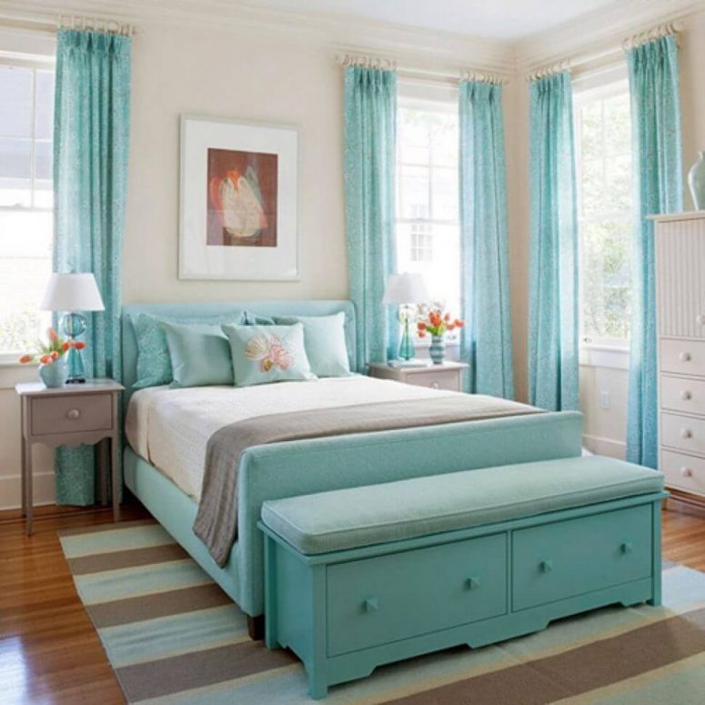 41 Unique And Awesome Turquoise Bedroom Designs The Sleep Judge